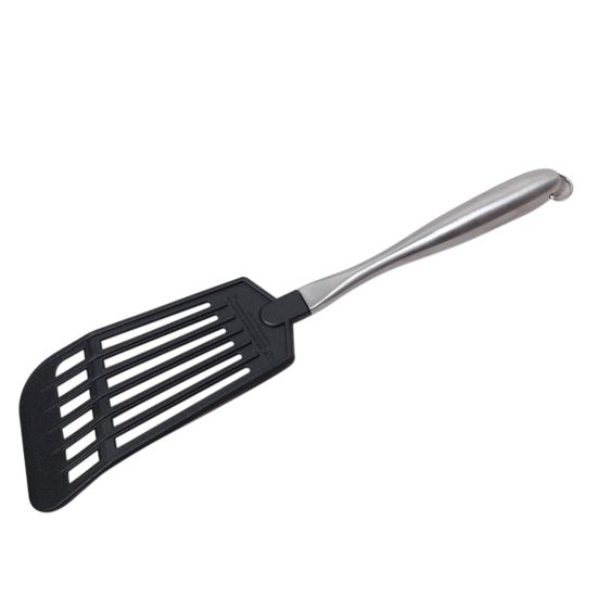 Лопатка кухонная 34 см. Kamille KM-5017 широкая, с отверстиями