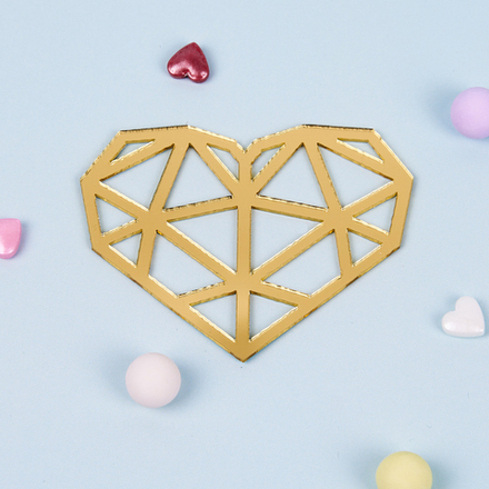 Украшение фигурное «Сердце» №2, 10 шт