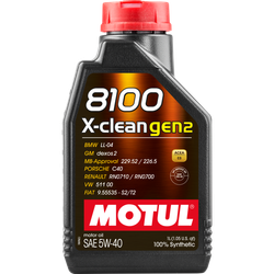 MOTUL 8100 X-CLEAN 5W40 GEN2 (1л) VN синтетическое моторное масло