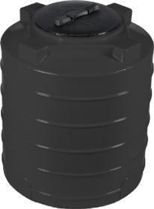 Бочка Ц400-СТР Хромов 400 л. вертикальный (800x800x940см;черный) - арт.560996