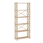 Стеллаж деревянный напольный Юск из массива сосны 6 полок