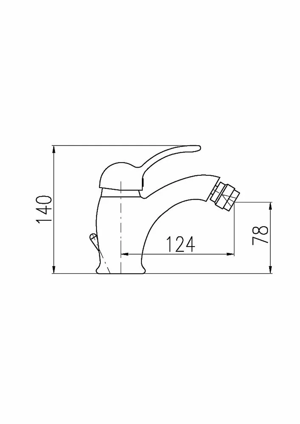 Смеситель для биде Rav-Slezak LABE L545.5SM