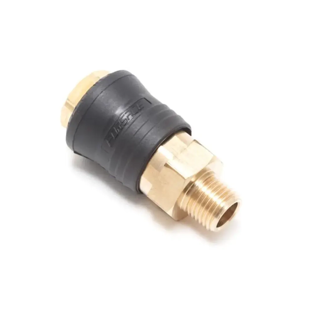 Быстроразъем пневматический с клапаном, наружная резьба 3/8''(ONE TOUCH) Forsage F-SE6-3SM