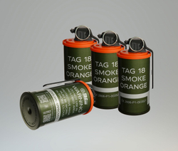 ДЫМОВАЯ ГРАНАТА ИМИТАЦИОННАЯ TAG-18 SMOKE ORANGE