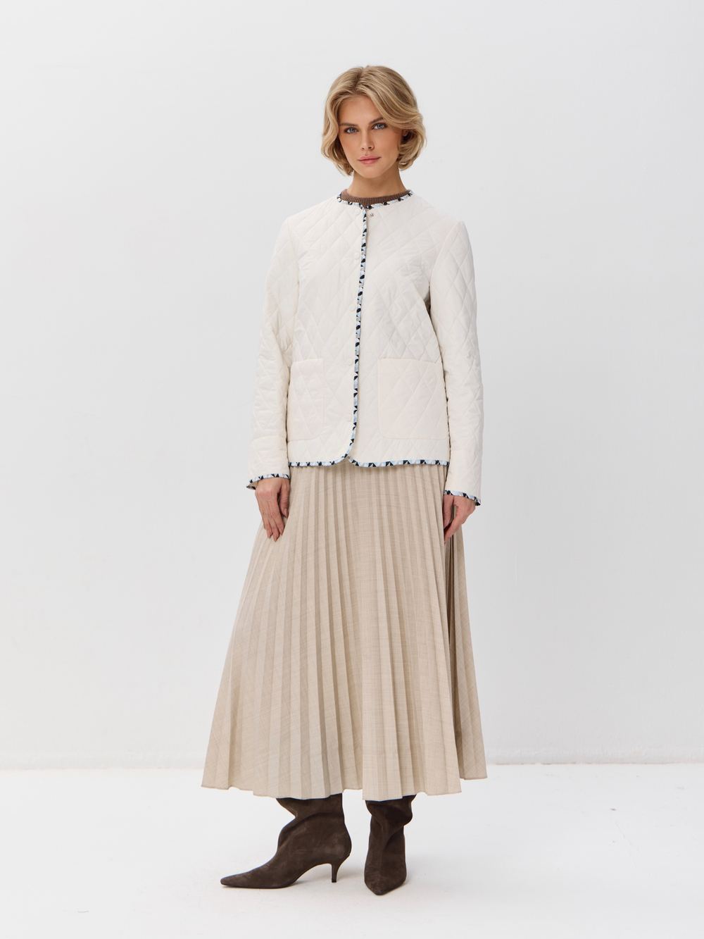 Куртка-жакет стеганая шанель на кнопках