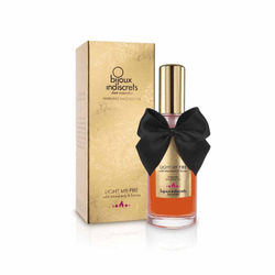 Разогревающее массажное масло Bijoux Indiscrets Light My Fire, клубника и мед, 100 мл