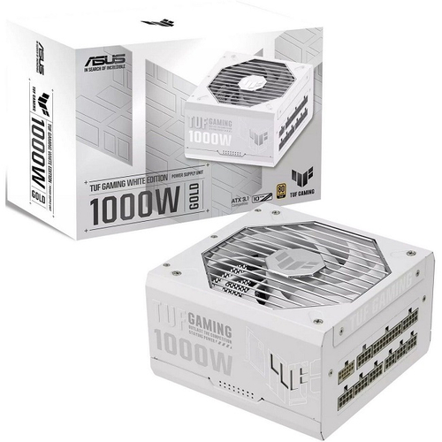 Блок питания ASUS 1000W TUF-GAMING-1000G-WHITE, модульный, PCIe 5.0, 80 PLUS Gold (90YE00S5-B0NA00)