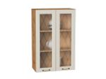 Шкаф верхний с 2-мя остекленными дверцами Ницца