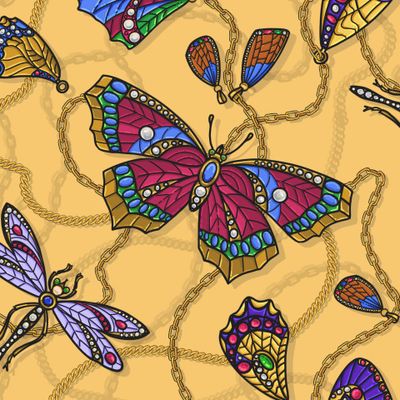 Ювелирные бабочки и стрекозы