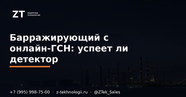 Барражирующий с онлайн-ГСН: успеет ли детектор Барражирующий с онлайн-ГСН: успеет ли детектор