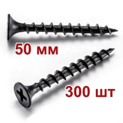 Саморез по дереву 3.5х50мм 300 штук черный