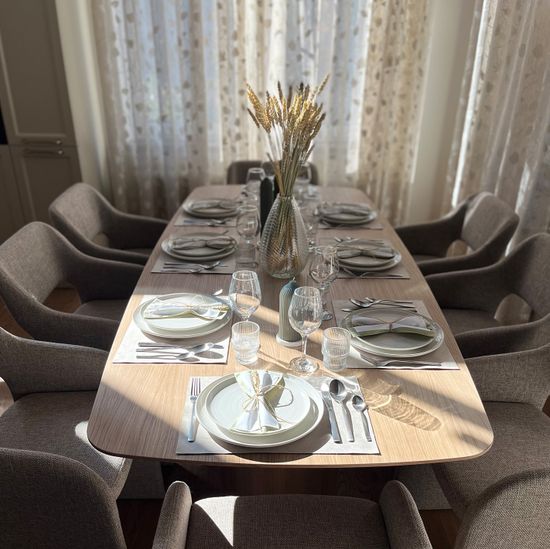 Стол обеденный Type прямоугольный 220*95 см (натуральный)