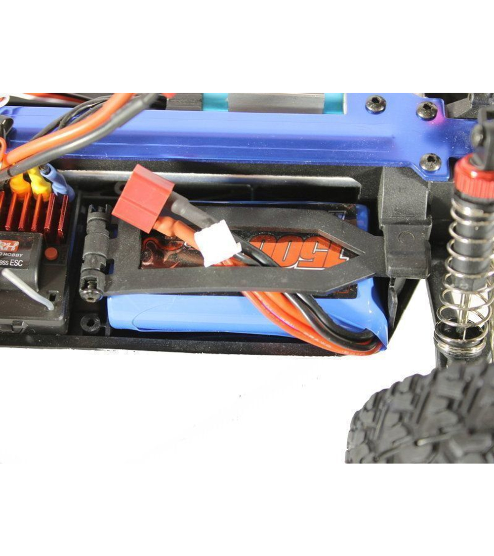 Радиоуправляемая трагги Remo Hobby S EVO-R Brushless V2.0 (синяя) 4WD 2.4G 1/16 RTR