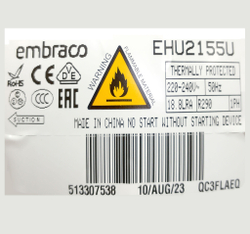 Компрессор EHU 2155U в комплекте с ПРА и крепежом