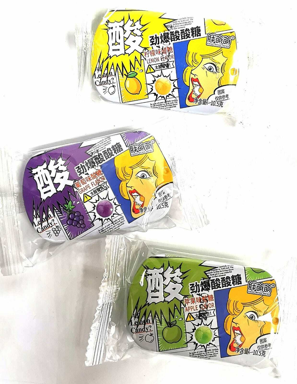 Кислые конфеты Pang Mang Mang ассорти 10.5г