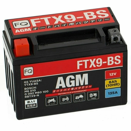аккумулятор FQ 8,0Ah FTX9-BS (YTX9-BS) AGM (150*87*105)