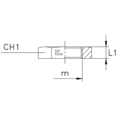 Гайка накидная NT 42L/38S 52х2