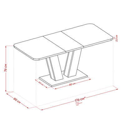 Стол раздвижной Leset Тайп