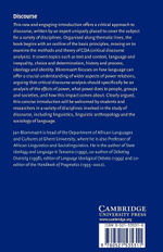 Discourse: A Critical Introduction (Key Topics in Sociolinguistics)