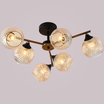 Люстра потолочная Reluce E27 11341-0.3-06 GOLD BRONZE+BK