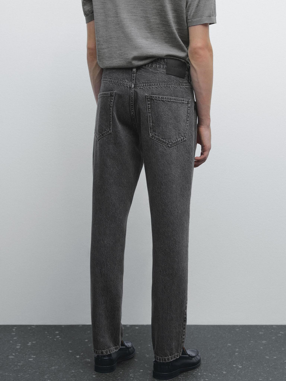 Massimo Dutti Зауженные джинсы, серый