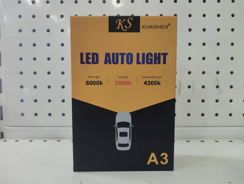 H7 + Желтый (эко) / Светодиодные (H7) лампы, (Белый, жёлтый, белый+жёлтый) KUAISHEN 3Color, 30 Вт (2 шт. / комплект)