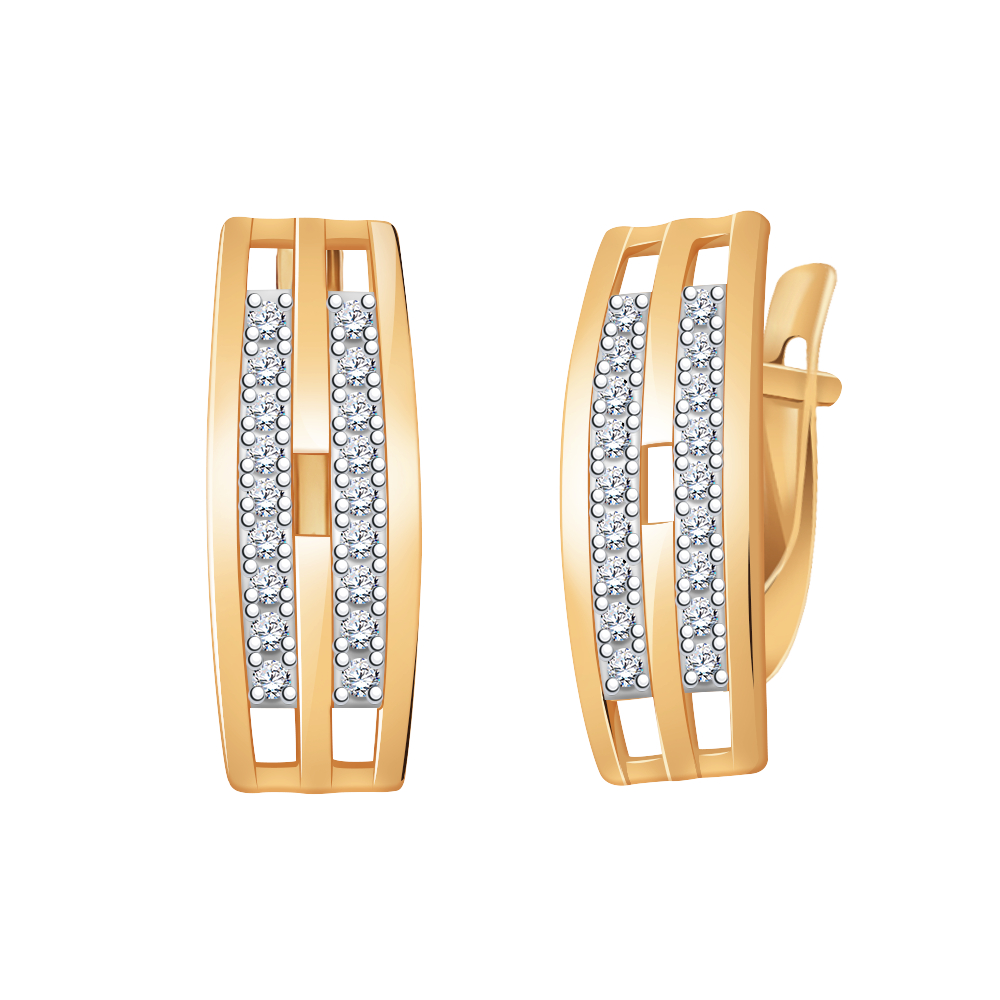 Серьги из золота 585 пробы