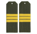 Погоны оливковые с нашитым желтым галуном Сержант