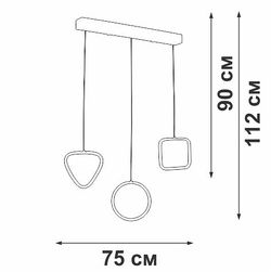 Подвесной светильник Vitaluce V3048 V3048-1/3S