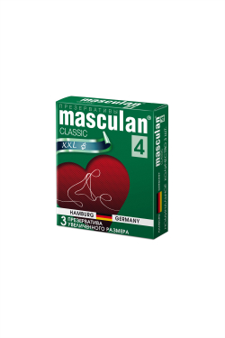 Презервативы Masculan 4 Classic Увеличенного размера, 3шт