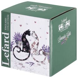 КРУЖКА LEFARD "ЛАВАНДОВЫЕ КОТЫ" 430 МЛ (КОР=24ШТ.)