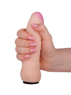 Страпон Glamour black с насадкой 17 см