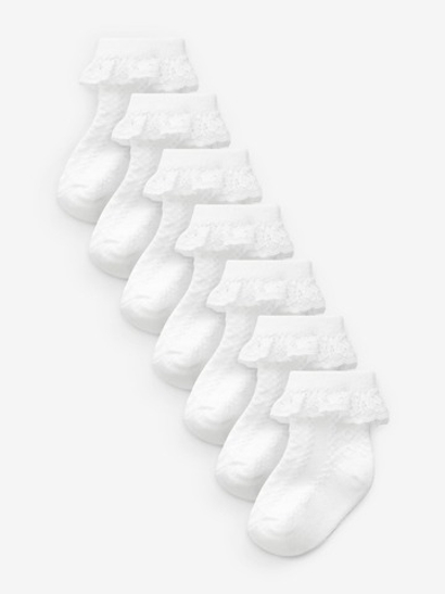 Носки для малышей Next 426-887, 7 шт., Белый
