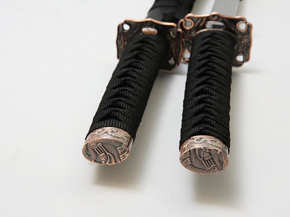 Armas Del Mundo Набор самурайских мечей, 2 шт. Ножны черные, цуба- медная