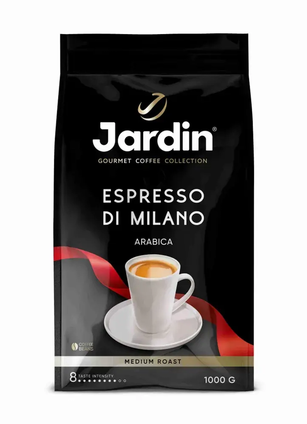 Кофе в зёрнах Jardin Espresso di Milano, арабика, робуста, 1 кг