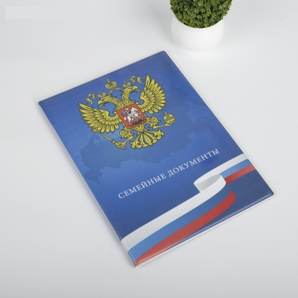 5635017 Папка для семейных документов, 4 комплекта, цвет синий