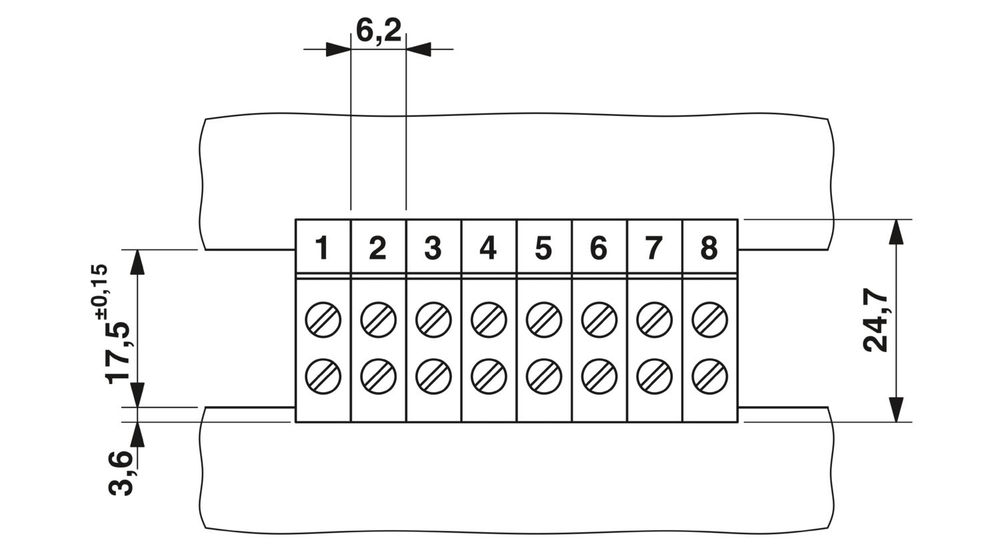 0708315 - DFK 4-PE - Проходные клеммы PE