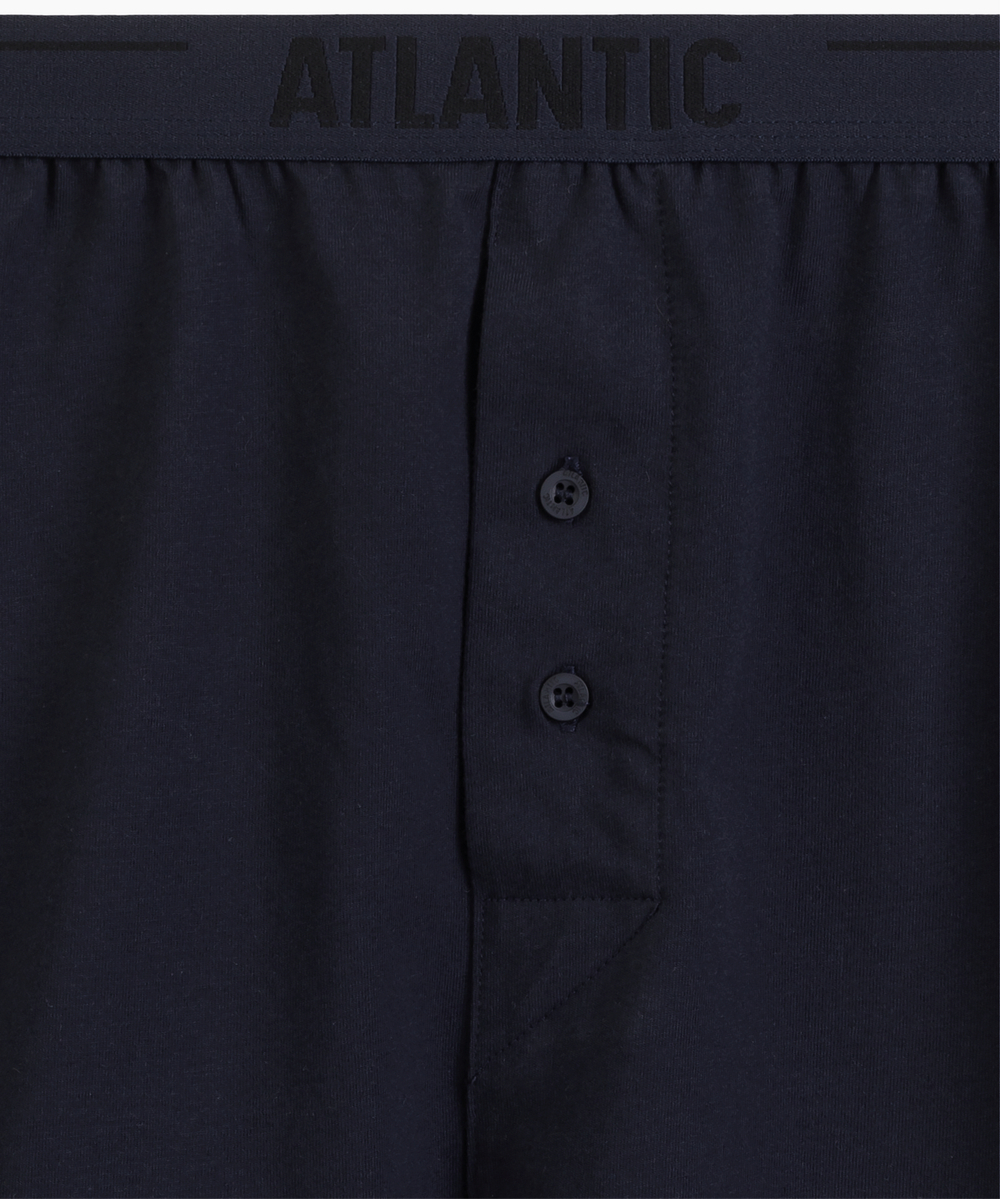 Мужские трусы боксеры Atlantic, набор из 2 шт., хлопок, светлый деним + темно-синий, 2MBX-025