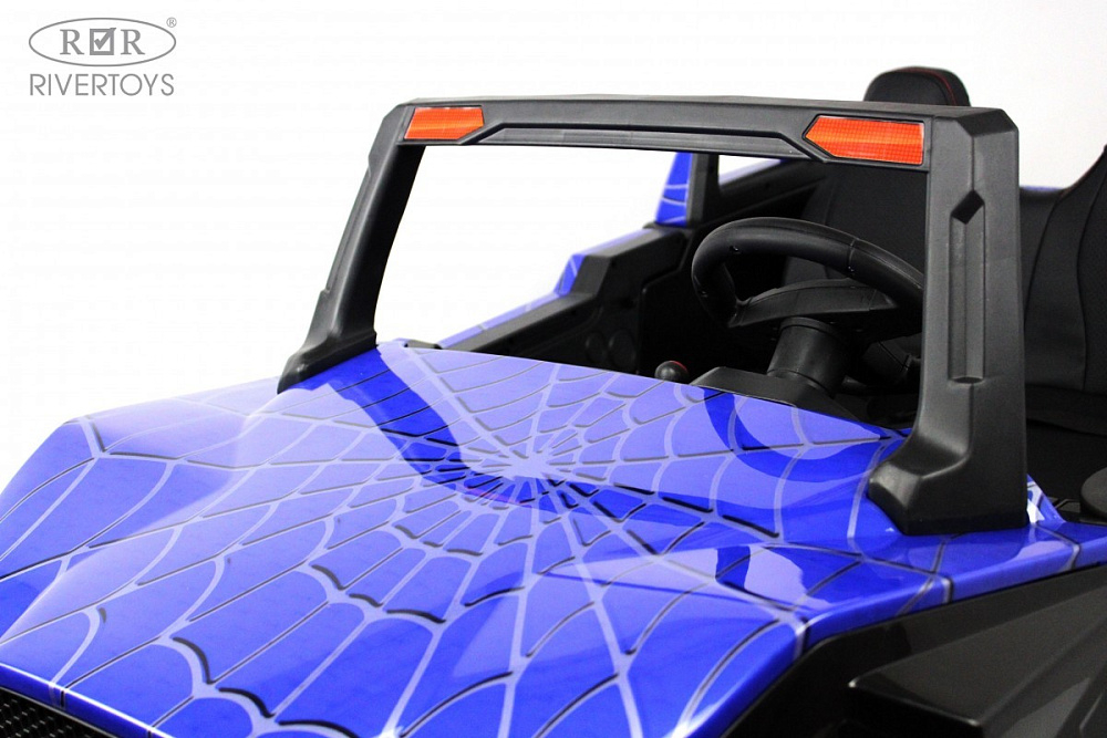 Детский электромобиль RiverToys A707AA LUX 4WD синий Spider