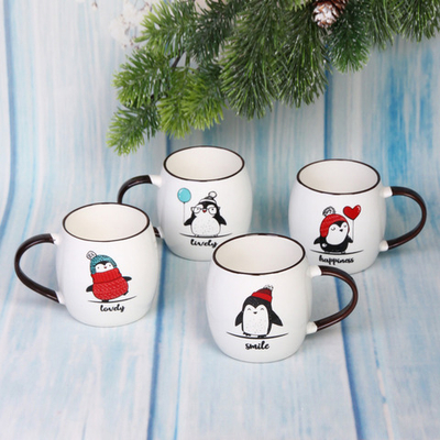 Кружка керамическая 340мл «Пингвины»