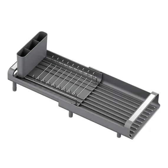 Сушилка для посуды atle раздвижная малая, серая