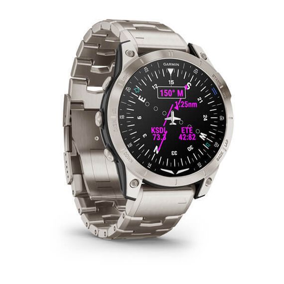 Умные авиационные часы Garmin D2™ Mach 1 с титановым браслетом
