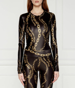 Боди Versace Jeans Couture - черный(77HAM2A1JS417)