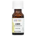 Aura Cacia, чистое эфирное масло, лимон, 15 мл (0,5 жидк. унции)