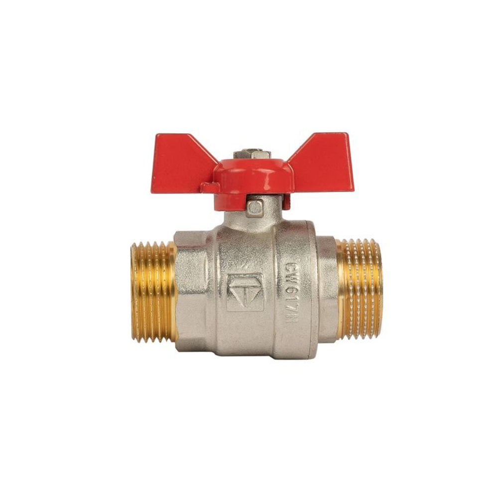 Кран шаровый НР 1" бабочка HLV