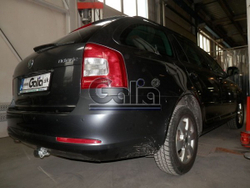 Фаркоп оцинкованный Galia S086A для Skoda Octavia II седан/универсал 2005-2013, Skoda Octavia Scout 2008-2013(паспорт и сертификат в комплекте)(без электрики)