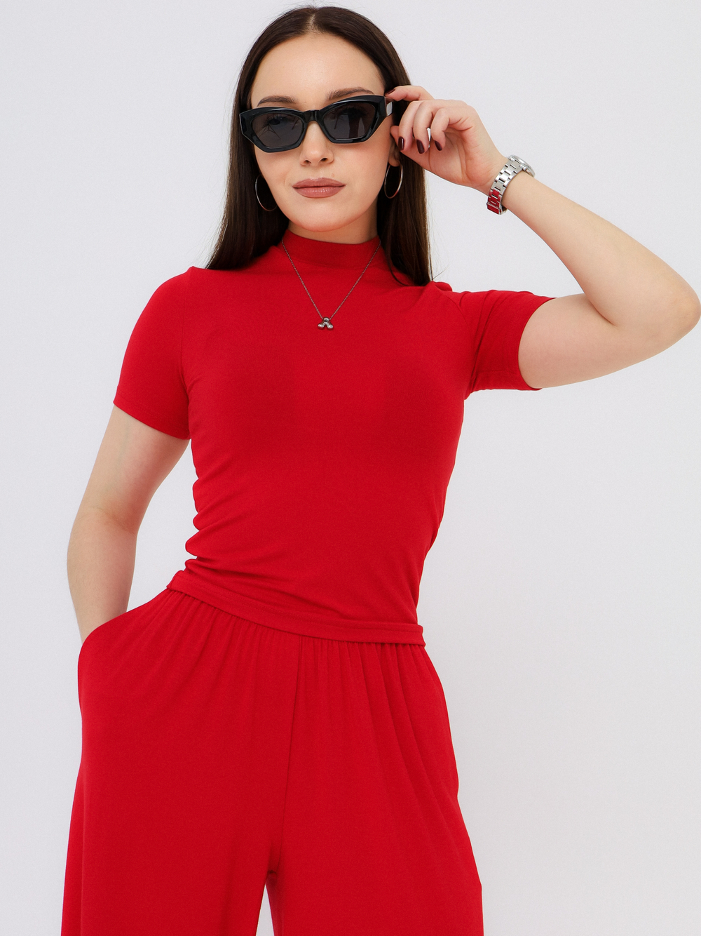 Футболка Вискоза, красная