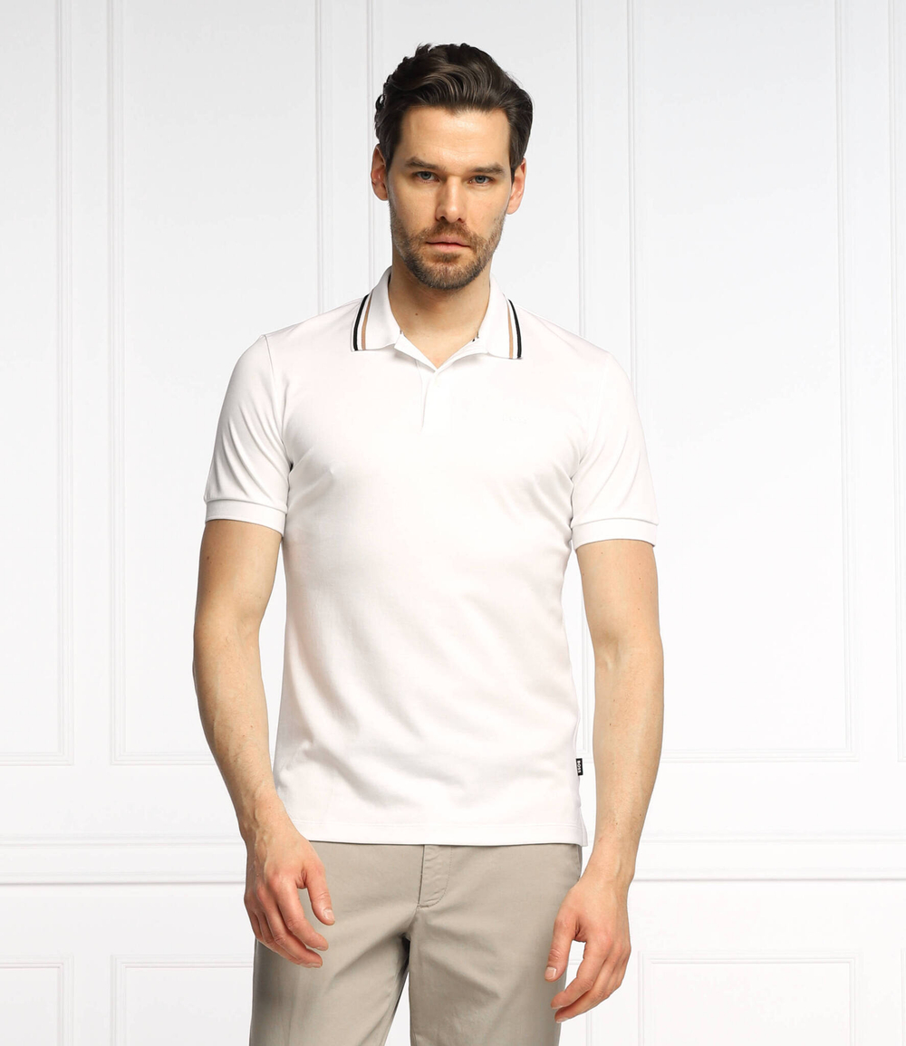 поло penrose 38 BOSS BLACK - белый(50469360)