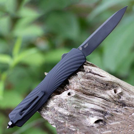 Нож Hogue 34870 Counterstrike OTF - нож автом., рукоять черн. алюмин./G10, черн. клинок CPM 20CV