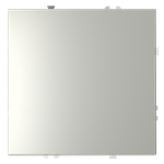 Выключатель встраиваемый VOLTUM S70 одноклавишный 10А, (сталь)